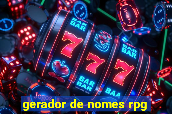 gerador de nomes rpg