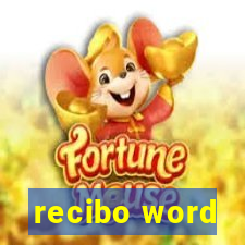 recibo word